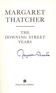 Margaret Thatcher’s Handwriting