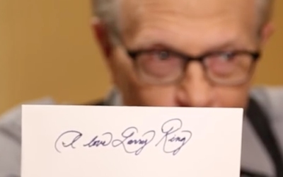 Meghan Markle’s Handwriting on Larry King Show